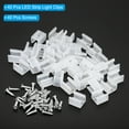thumbnail image 3 of Unique Bargains LED Strip Light Clips, 40 Pack Mounting Bracket Fixing Clip Plastic Clamp for 8mm-10mm Light Cable Translucent, 3 of 6