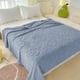 thumbnail image 5 of Manta de invierno de color liso | Manta multiusos de tafetán jacquard | Manta para la siesta y la oficina | 150 x 100 cm, mezcla de poliéster suave | Gris, café, azul, blanco, beige, morado, 5 of 5