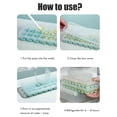 thumbnail image 3 of Bandeja para cubitos de hielo de rejilla, 24 bandejas para cubitos de hielo cubiertas para cubitos de hielo, bandeja para hacer cubitos de hielo impulsada por el rendimiento, 3 of 8