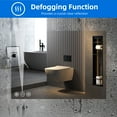 thumbnail image 5 of Dextrus LED Lighted Wall Mounted Vanity Mirror with Anti-Fog Feature, 28 x 20 Inch, 5 of 8