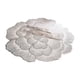 thumbnail image 2 of Alfombrilla Redonda de PVC con Diseño de Flores Caladas Estilo Peonía - Tapete Decorativo con Estampado en Caliente, Aislante Térmico y Resistente al Calor para Decoración del Hogar, Paquete de 1, 2 of 7