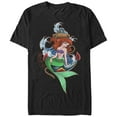 thumbnail image 1 of Men's The Little Mermaid Ariel Anchor Graphic Tee Black Large, 1 of 4