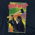 thumbnail image 2 of Friday The 13Th Retro Game Women's T Shirt, Navy, X-Large, 2 of 6