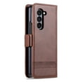 thumbnail image 5 of Feishell Flip Case for Samsung Galaxy Z Fold 6,Premium PU Leather Magnetic Closure Folio Credit Card Slots Wallet Shockproof Anti-Scratch Stand Phone Case,Brown, 5 of 10