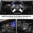 thumbnail image 5 of Gymax 12V Licensed Mercedes-Benz Kids Ride On Car RC Motorized Vehicles w/ Trunk Black, 5 of 9