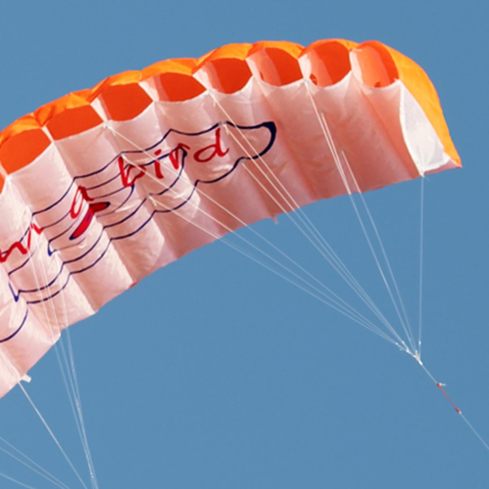 1.4m Dual Line Traction Kite Surfing Kite Parafoil Parachute, Fine Workmanship, Great Durability and Long Serving Time - Orange