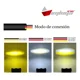 thumbnail image 5 of Faro Auxiliar 2 Led Con Lupa Bicolor Para Moto Auto Luz Fija, 5 of 6