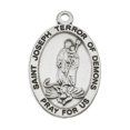 thumbnail image 3 of St. Joseph Sterling Silver Medal Necklace, 3 of 10
