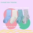 thumbnail image 5 of Baby & Toddler Cotton Crew Socks 4-Pack for 1-6 Years Boys Girls - Breathable Everyday Kids Ankle Socks, 5 of 5