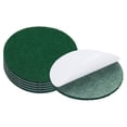 thumbnail image 1 of Uxcell Base de lámpara de 3 pulgadas de diámetro, paquete de 6, fieltro adhesivo suave redondo de 3 mm de grosor, verde oscuro, 1 of 7