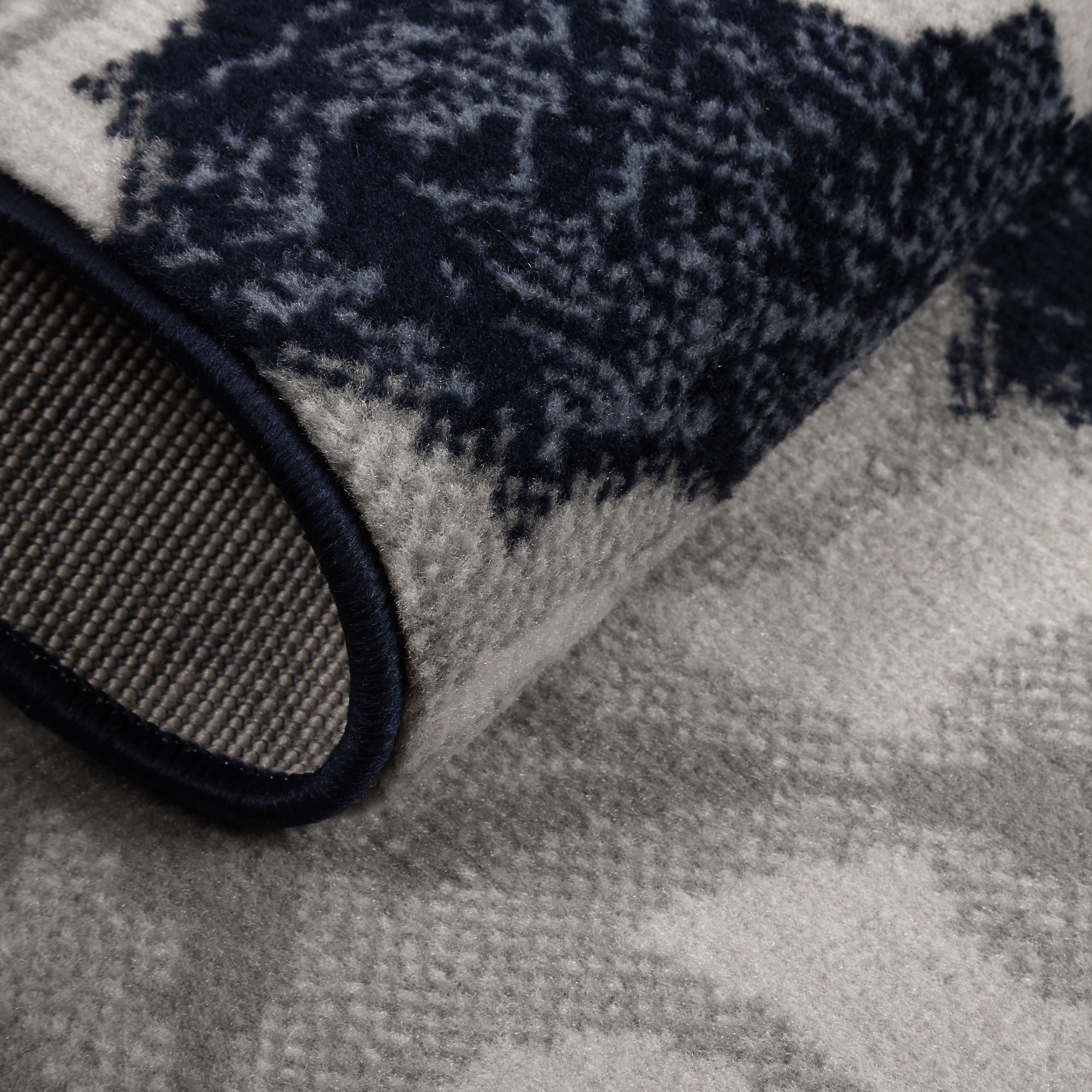 Home Dynamix Tremont Salem Transitional Medallion Area Rug, Navy Blue/Ivory, 7'10"x10'5"
