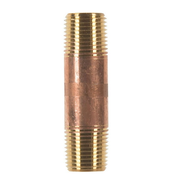 Boquilla JMF 1/2" x 7.6 cm de latón rojo