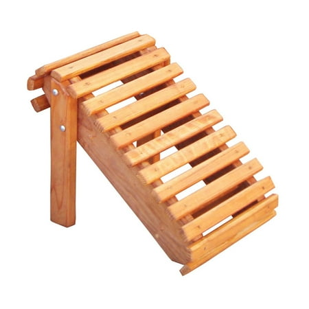 Best Redwood Slatted Adirondack Ottoman