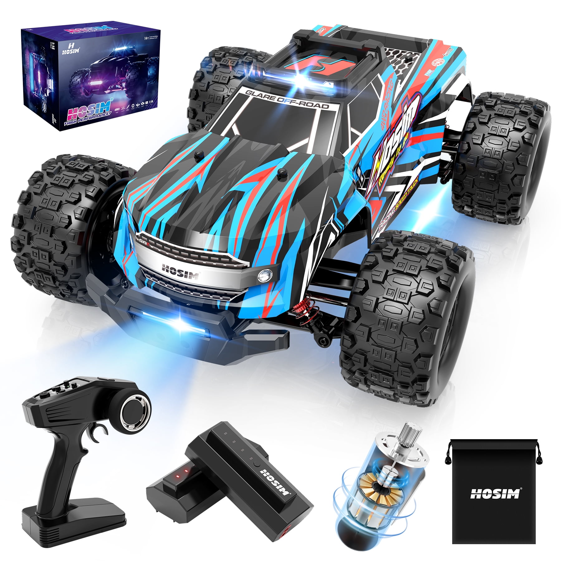 驚きの価格が実現！ 1:16 Hosim Scale Off-Road Waterproof - Trucks RC 4WD kmh 36+ 洗顔料