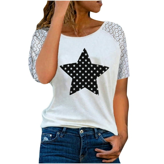Pohista Womens Tops 2025 Shirts for Women Graphic Tees Women's Blouses Womens Summer Tops Short Sleeve Dressy Casual reorders from my past orders