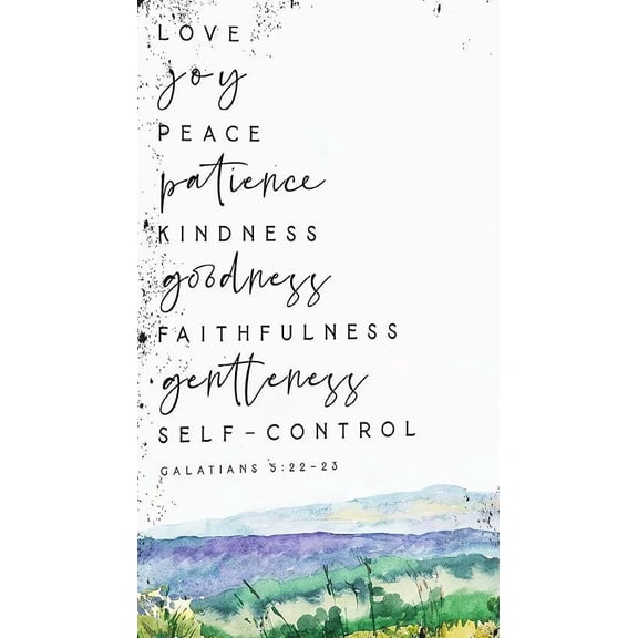 Fruit of The Spirit Wall Art Galatians 5 22  Bible Verse Print Wall Art Farmhouse Nursery Baptism Gift Scripture Poster Decor for Bedroom Wall poster