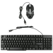 Frcolor Keyboard Mouse Computer Combo Keyboard Mousegaming Ergonomic Usb Compatible Backlit Wired Design Accessories Wireless