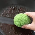 thumbnail image 4 of bangyoudaoo Cleaning Ball Kitchen Washing Dishes, Brushing Pot House Stores Stainless Steel Cleaning Brush Multi-steel Wire Ball Green 1pc, 4 of 9