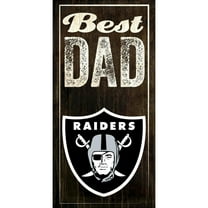 Las Vegas Raiders 6'' x 12'' Best Dad Sign