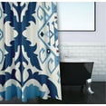 thumbnail image 3 of Simply Daisy Bombay 6 Polyester Shower Curtain, Blue, 3 of 3