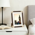 thumbnail image 4 of Inerposs Plastic Imitation Copper Photo Frame, Solid Wood Texture Table Decoration, High Definition Lens for Living Room, Bedroom, Waterproof and Easy Maintenance, 4 of 6