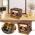 thumbnail image 2 of Custom Hand Cranked Flipbook Photo Album Frame Machine Walnut Tabletop Decoration For Valentine's Day, 2 of 8