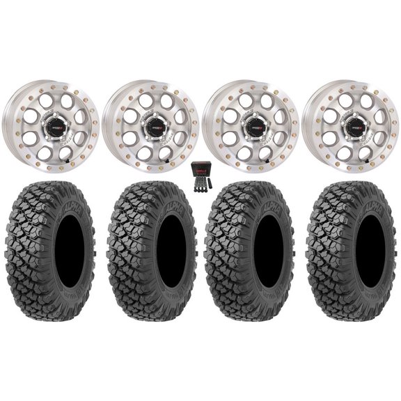 System 3 SB-7 15" Wheels Mh (6 1) 32" Alpha Tires Polaris RZR Turbo R & Pro R Ranger 1500 Xpedition