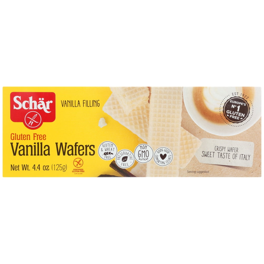 Schar Vanilla Wafers Gluten Free, 4.4 Oz - Walmart.com - Walmart.com