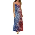 thumbnail image 2 of Roncen Women's Floral Summer Dress - V-Neck Sleeveless Spaghetti Strap Sundress with Printed Design, Casual Chic Strappy Tank Dress for Beach Parties or Daily Wear, 2 of 7