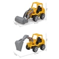 thumbnail image 5 of Toys for Boys and Girls 3-6 Years Xiaochengzi Kids Mini Construction Vehicle Toys Bulldozer Road Roller Excavator Model 1pcs Random Style, 5 of 6
