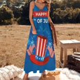 thumbnail image 2 of 4th of July Sleeveless Dress Woman Fashion Long Dresses Women's Summer Suit Dress Summer 2025 Women, 2 of 7