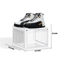 thumbnail image 5 of Shoe Organizer with Hard & Thick Plastic Board Shoe Storage Boxes Fits US Size 13, shoe boxes Clear Plastic Stackable Measure L14.2xW11.2xH8.5(inch) For Sneaker High Heel Storage & Display (YW-12PK), 5 of 5