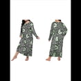 thumbnail image 2 of Camisón de Larga para Mujer, Estampado, Camiseta, Vestido de Dormir Verde XXXL, 2 of 6