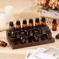 thumbnail image 4 of 3-Tier 18 Slots Wooden Essential Oil Organizer Vintage Brown Wood Essential Oil Display Stand Makeup Storage Rack DIY, 4 of 5