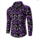 thumbnail image 4 of Camisa informal novedosa con estampado de rosas para hombre, con estampado de San Valentín, para uso diario, con solapa, manga larga, color rojo, tallas S a 5XL, envío rápido, 4 of 5