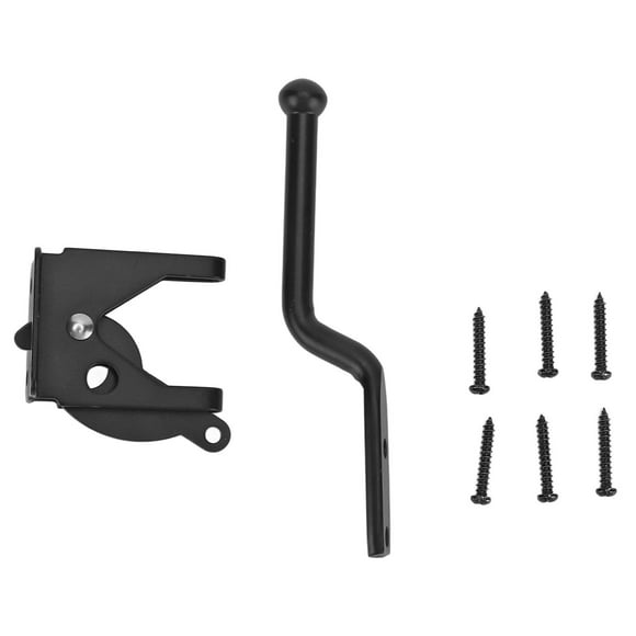 Wood Fence Gate Latch,Black Door Locks Hasp Carbon Steel Gate Hardwares Safety Door Lock Masterfully Created