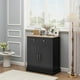 thumbnail image 5 of Gabinete de buffet de aparador con almacenamiento, gabinete de almacenamiento con puerta y estante ajustable, mesa de consola de bar de café de acento moderno para cocina, entrada, 5 of 6