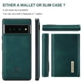 thumbnail image 2 of SaniMore Case for Google Pixel 7 Pro 6.7", PU Leather Case Soft TPU Inner Detachable Magnetic Folding Wallet Card Slots Kickstand Anti-drop Shockproof 360°Protection Case, Green, 2 of 10
