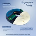 thumbnail image 5 of HOMCA Donut Pillow Hemorrhoid Seat Cushion for Office Chair, Premium Memory Foam Chair Cushion, Sciatica Pillow for Sitting Tailbone Pain Car Seat Cushions, Blue(17.7 x 15 x 2.8 inches), 5 of 8