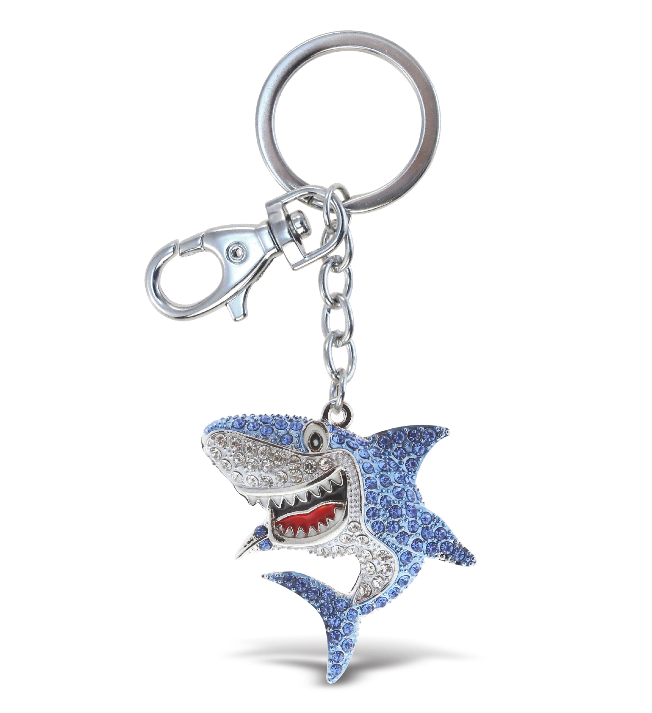 Aqua79 Sparkling Blue Rhinestone Nautical Anchor Keychain - With Lobster Clasp For Keys & Bags - View #8