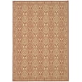thumbnail image 3 of SAFAVIEH Courtyard Barrett Geometric Indoor/Outdoor Area Rug, Rust/Sand, 5'3" x 7'7", 3 of 9