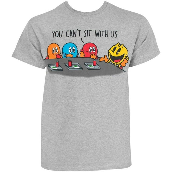 Pac-Man Sit With Us Adult T-Shirt