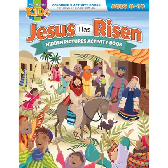 Pre-Owned Coloring & Activity Book - Easter 8-10: Jesus Has Risen! Hidden Pictures Activity Book (Misc.) 168434235X 9781684342358