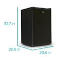 thumbnail image 4 of Black + Decker BCRK43B Compact Refrigerator Energy Star Single Door Mini Fridge with Freezer, 4.3 Cubic Ft., Black, 4 of 7