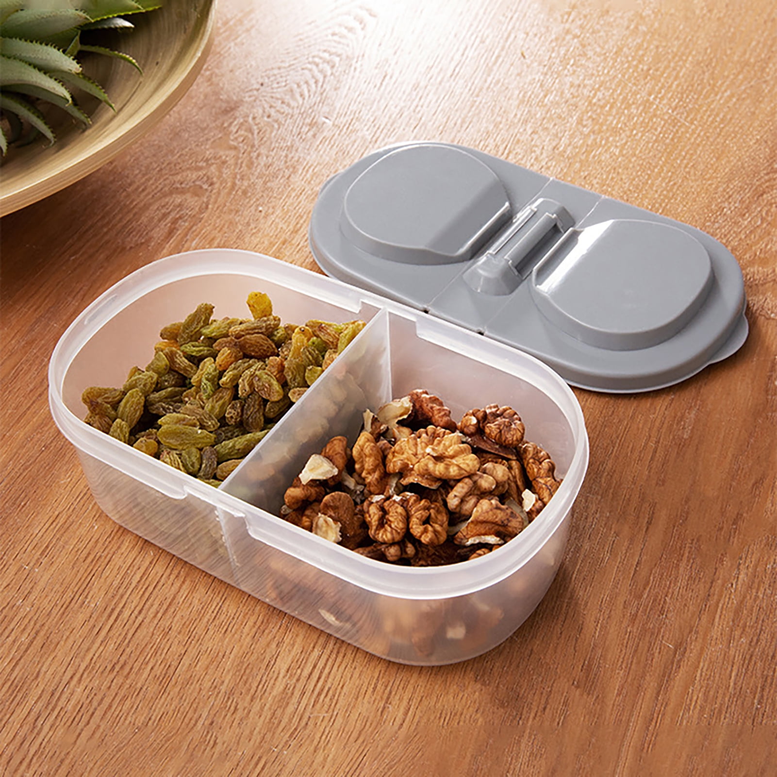 Portable Salad Lunch Container - 38 Oz Salad Bowl - 2 Compartments With  Dressing Cup, Large Bento Boxes, Meal Prep To Go Containers For Food Fruit  Sna