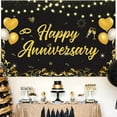 thumbnail image 2 of Happy Anniversary Backdrop Balloons Photography Background, Poster for Wedding Anniversary Party, Birthday Party Decor Banner, 2 of 6