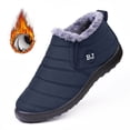 thumbnail image 6 of Winter Warm Unisex Cotton Boots Soft Sole Waterproof Cotton Shoes Snow Boots for Home and Outdoor Use (Gray,11), 6 of 8