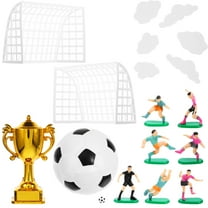 BESTYASH Soccer Cake Decorations Multi Color Plastic Perfect for DIY Cake