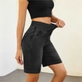 thumbnail image 2 of Wensltd Elastic Denim Shorts Wide Leg Summer Jean Shorts with Pockets Casual Walking, 2 of 9