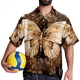 thumbnail image 4 of Butterfly Fission Diagram Men's Casual Printed Button Down Short Sleeve Spread Collar Beach Shirts for Summer, Unisex, 4 of 6